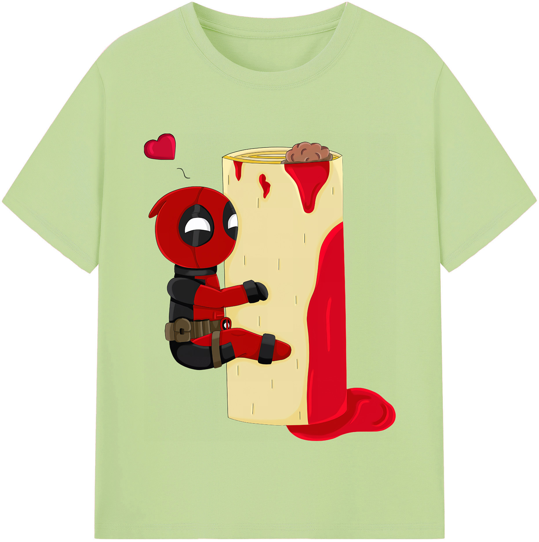 （画像用） Deadpool デッドプール 綿100％半袖Tシャツ（フロントプリント）